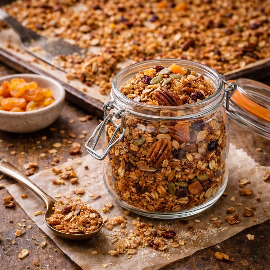Nekisia’s granola med olivenolje og havsalt