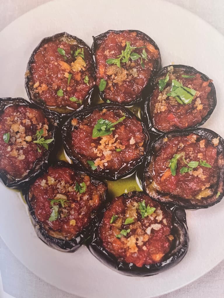 Aubergine-honning-tomat