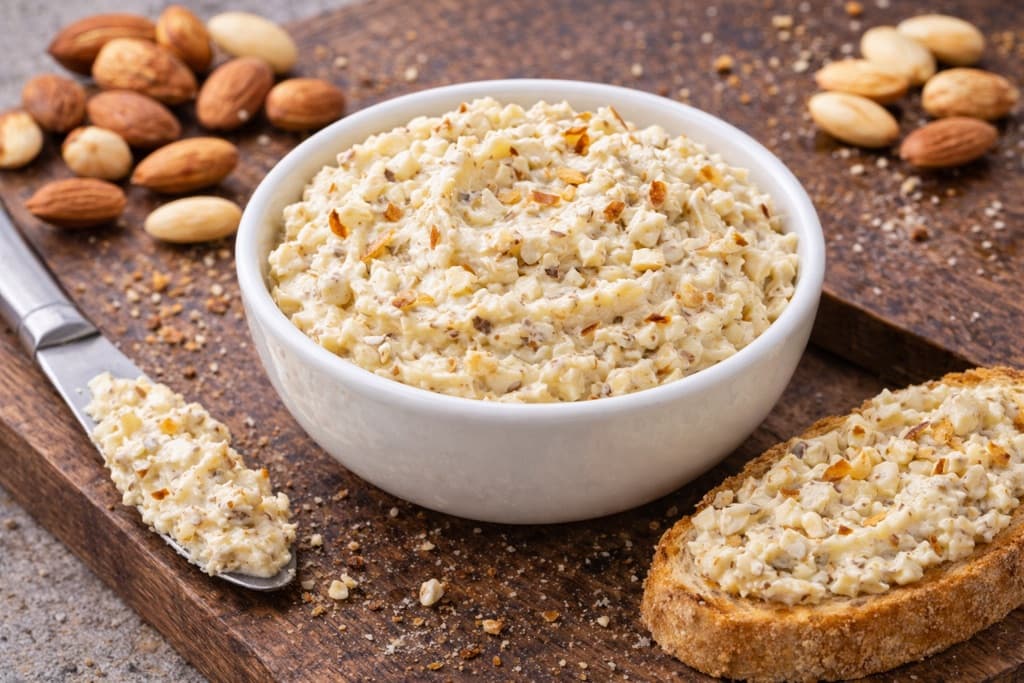 Smør med ost og mandler