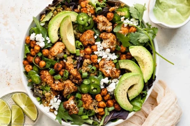 Ovnsbakt Blomkål- og Avokadosalat 