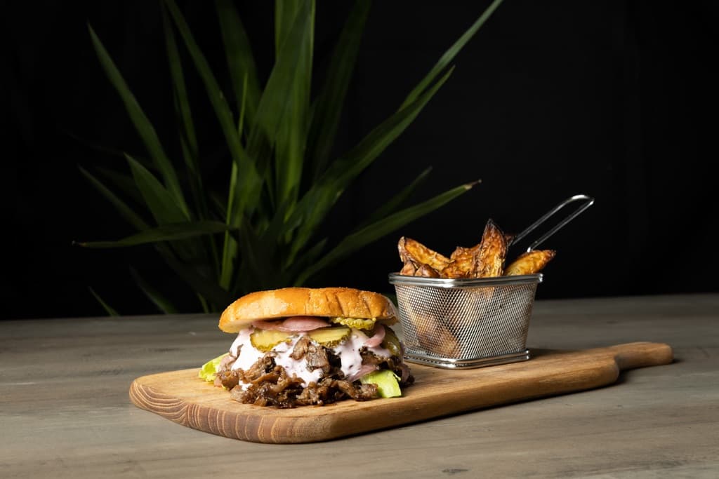 Messy burger med reinskav