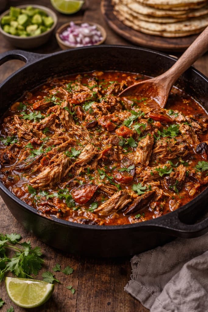 Svinekjøtt braisert med chili