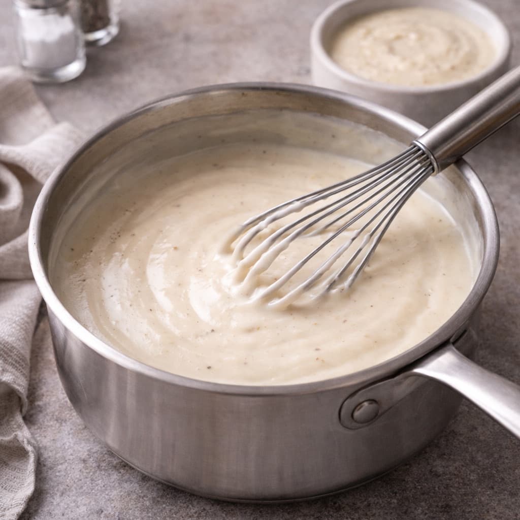 Béchamelsaus (grunnoppskrift)