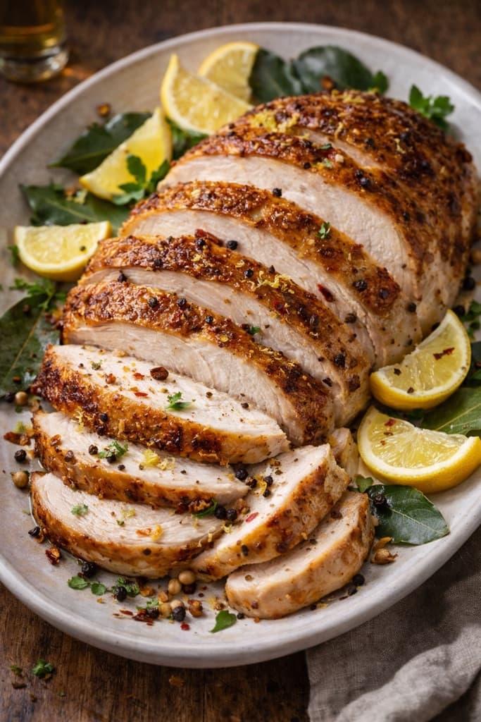 Kalkunbryst i krydret saltlake