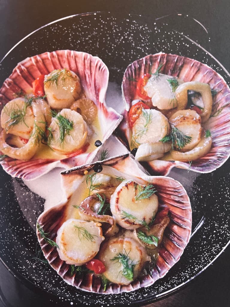 Kamskjell med fennikel