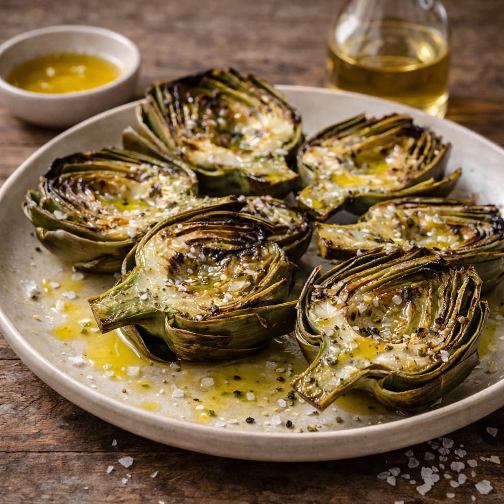Grillede artisjokker
