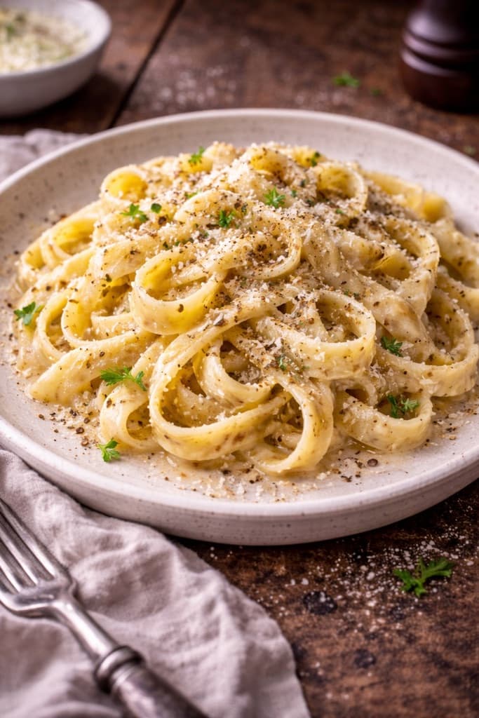 Fettuccine i Brunt Smør