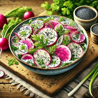 Nepesalat med valmuefrø