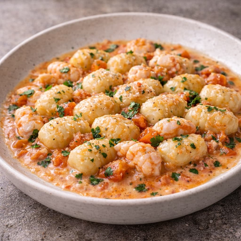 Potetgnocchi med jomfruhummer