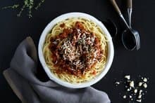 Spagetti bolognese med lam