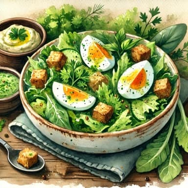 Grønn gudinne-salat