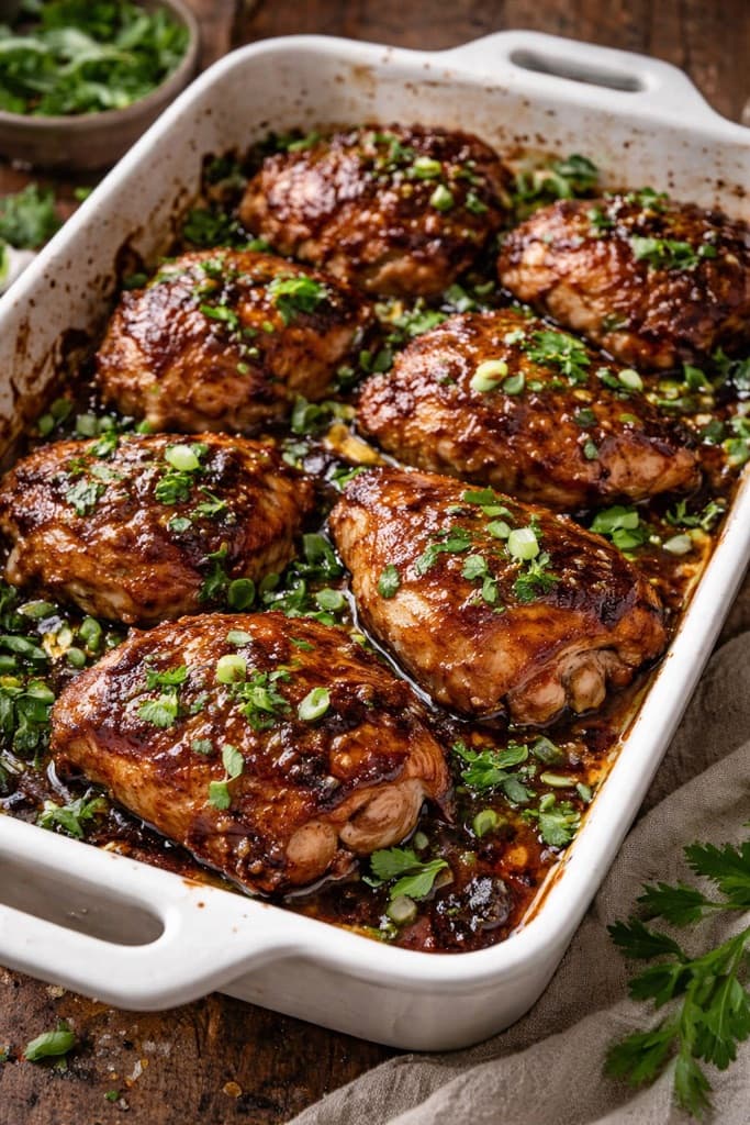 Glasert femkrydret kylling