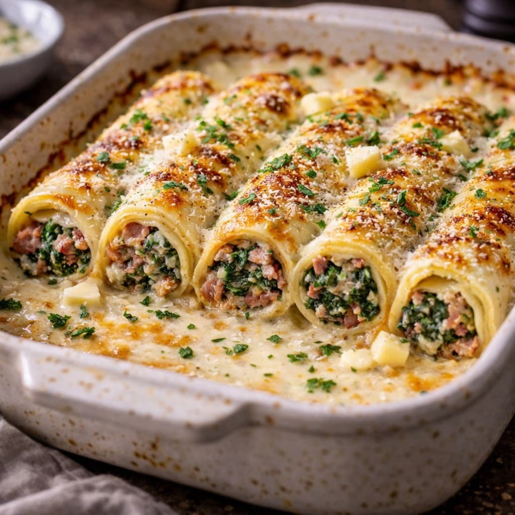 Cannelloni med Bechamelsaus