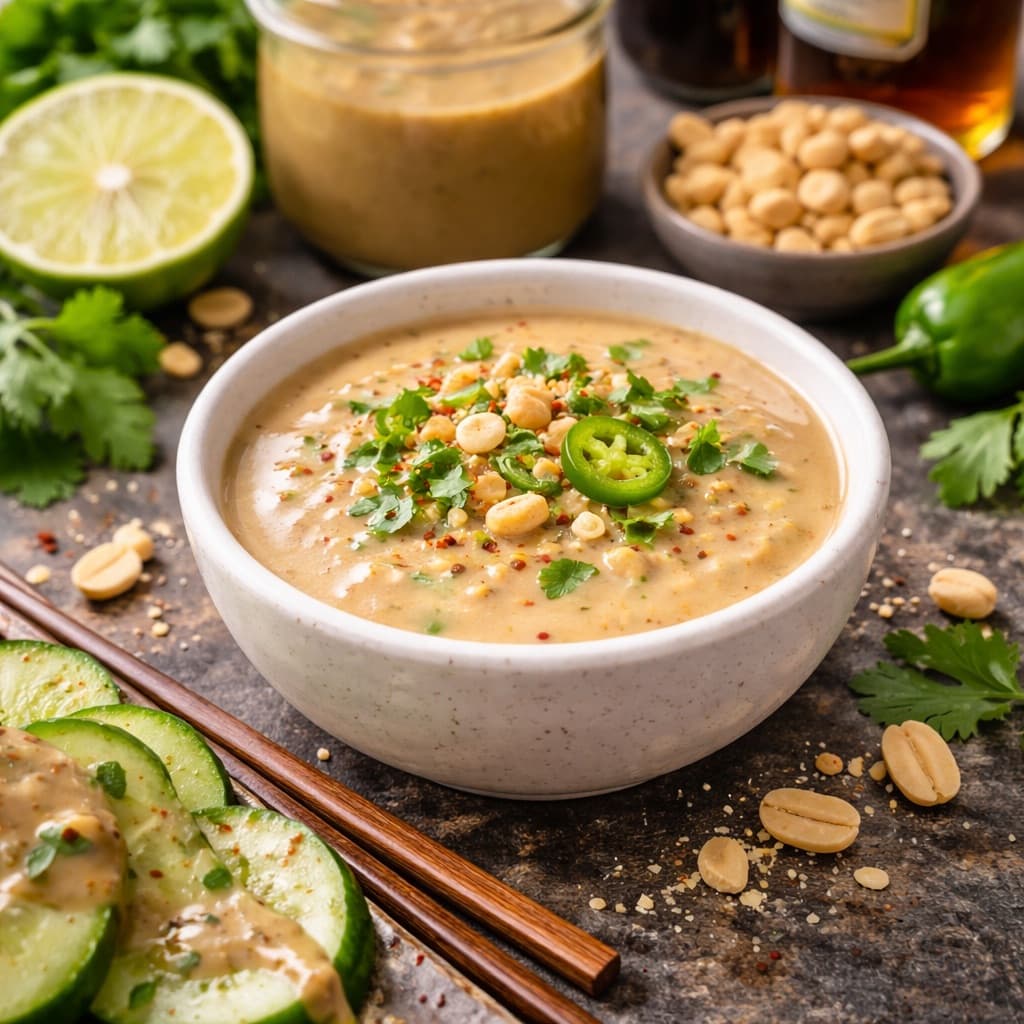 Peanøtt- og limedressing