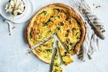 Pai med sopp og bacon