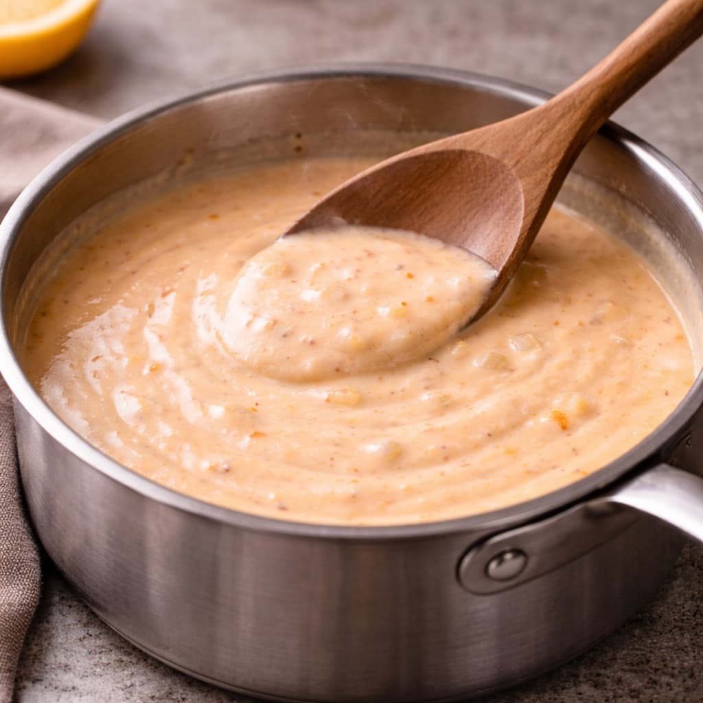 Béchamelsaus med paprika