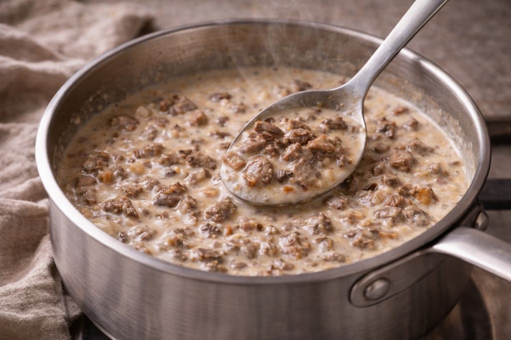 Saus med kyllinglever