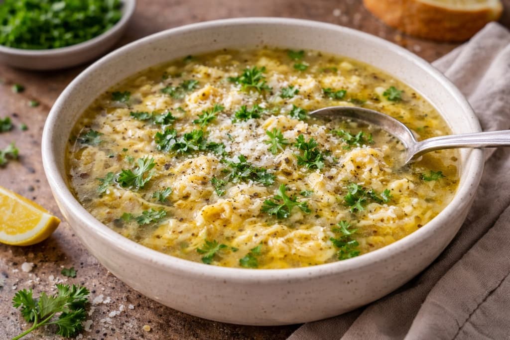 Stracciatella - Romersk eggefallsuppe