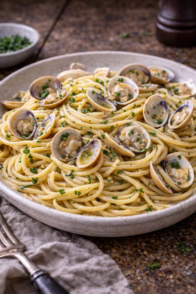 Vermicelli med Skjell