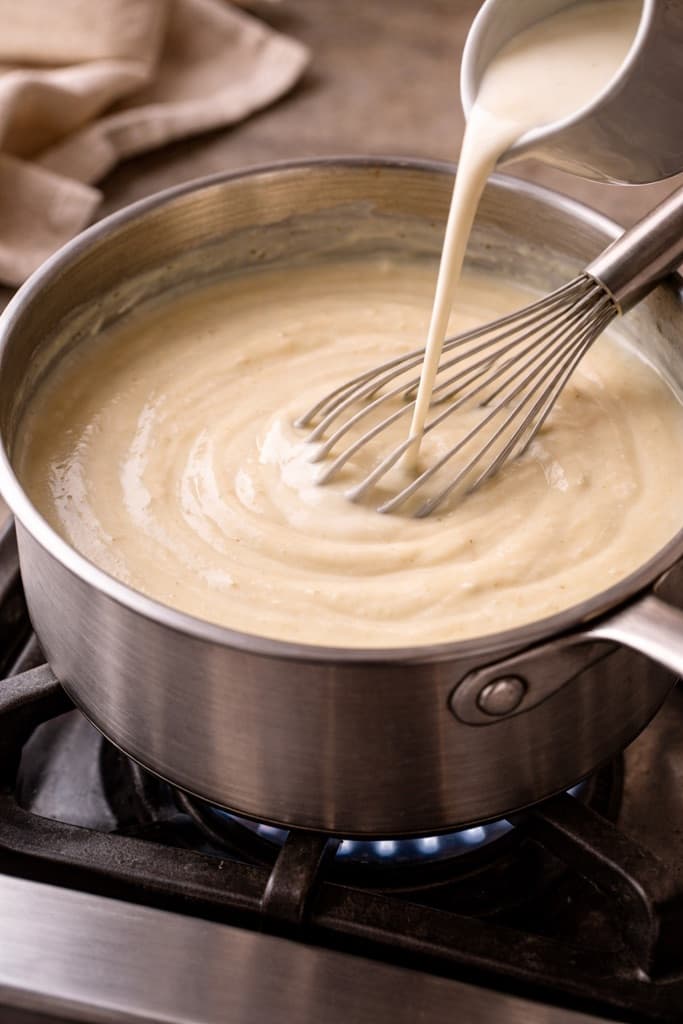 Béchamelsaus med fløte