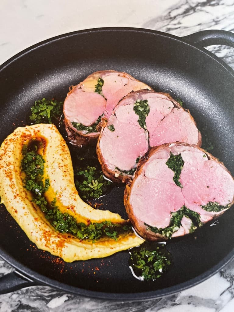 Lammesadel med persille og hvitløk