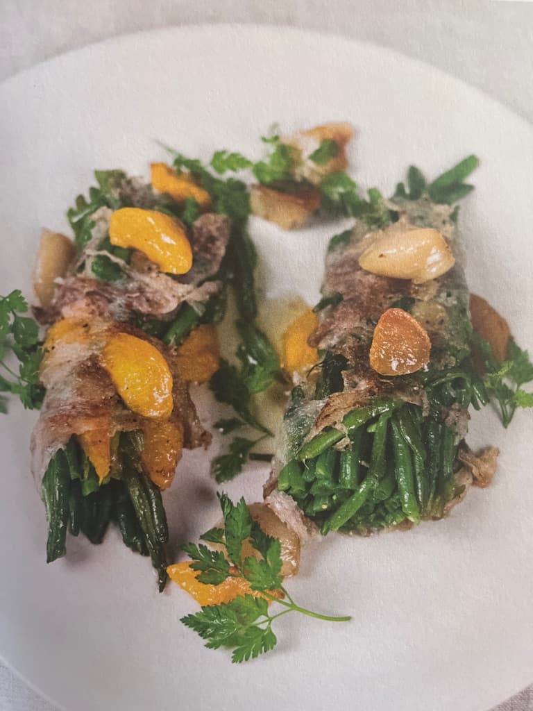 Grønne bønner i lardo