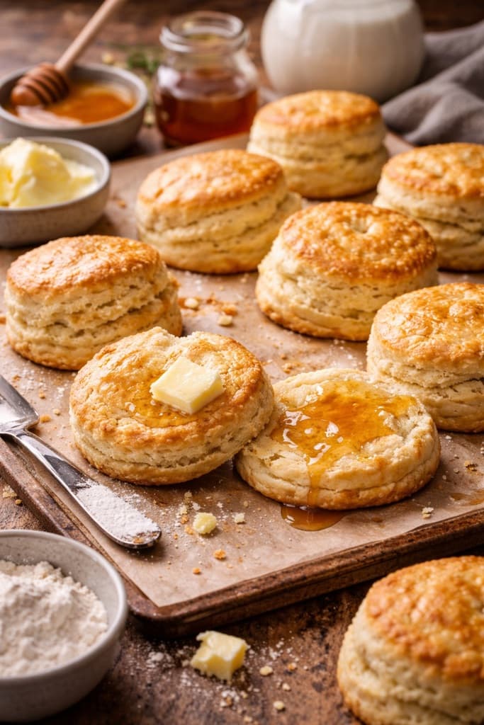 Luftige og sprø kjeks med kjernemelk