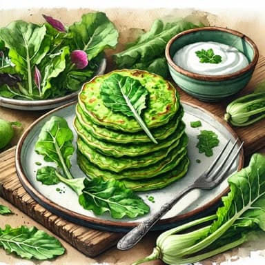 Grønne pannekaker