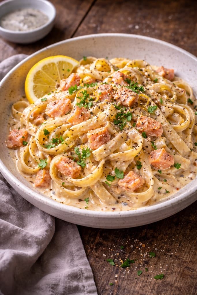 Tagliatelle med Laks