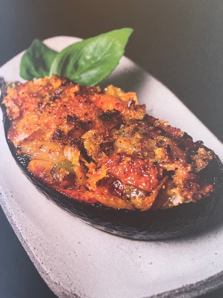 Gratinert aubergine à la basquaise
