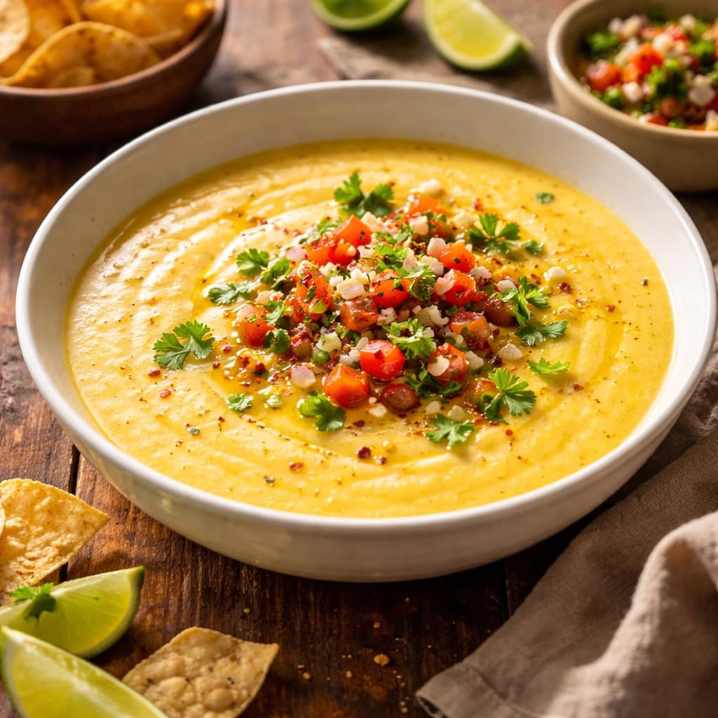 Silkeaktig søt maissuppe