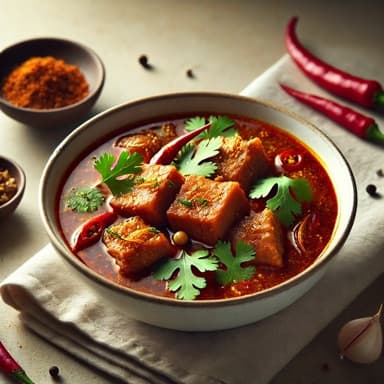 Svin Vindaloo-buljong