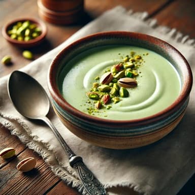 Kremet Pistasjsuppe