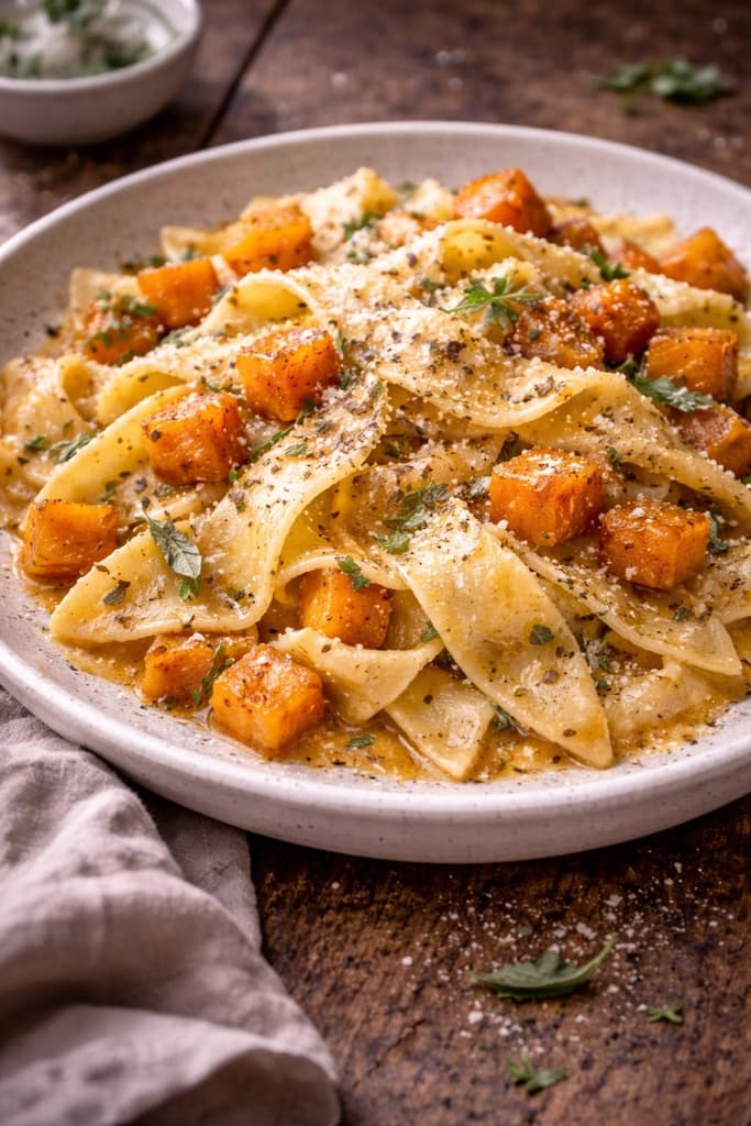 Maltagliati med Gresskar