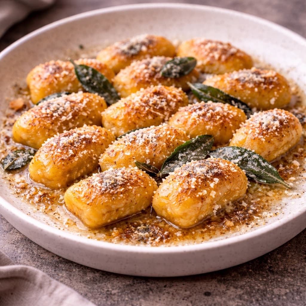 Gresskar- og amarettignocchi