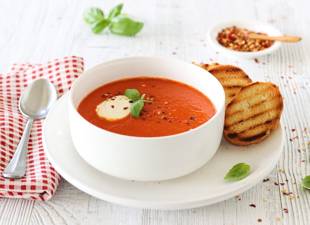 Rødbete- og Tomatsuppe